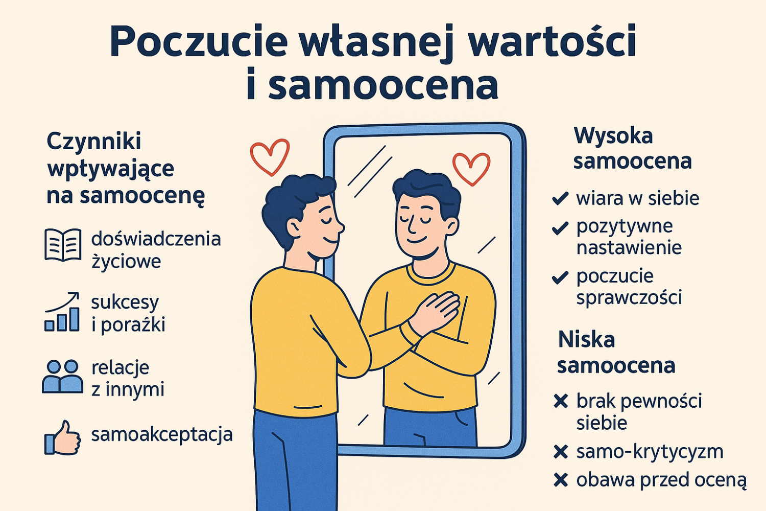 Poczucie własnej wartości i samoocena — jak je budować i dlaczego są tak ważne?