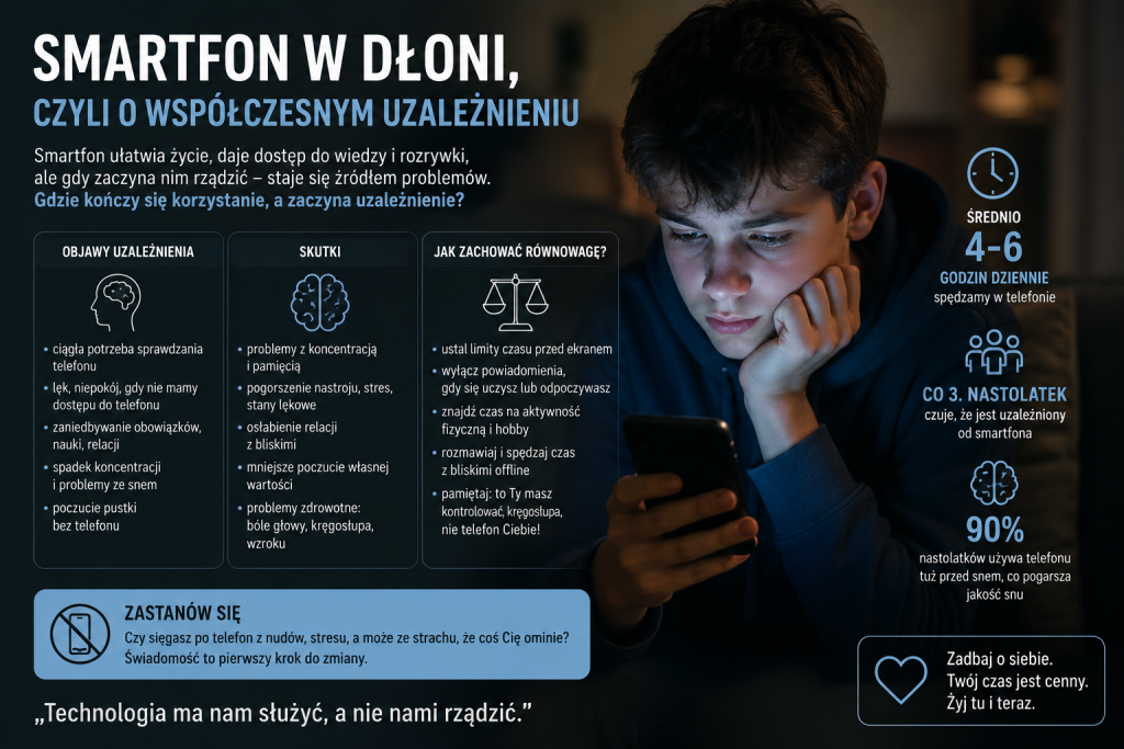Smartfon w dłoni, czyli o współczesnym uzależnieniu